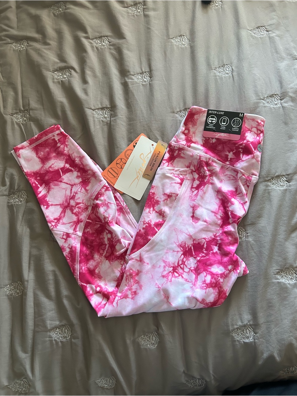Gottex Pink Tie-Dye Leggings